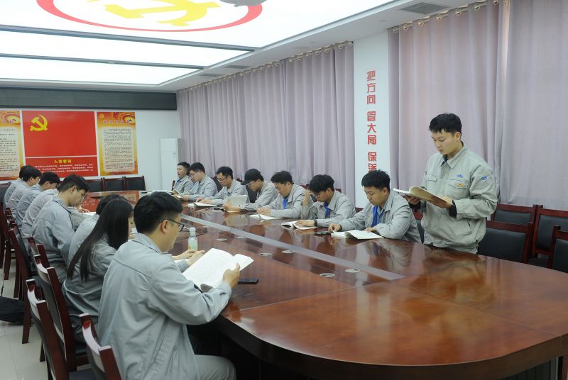 公司团委进杏装学思想 转风格 见行动”主题团日活动