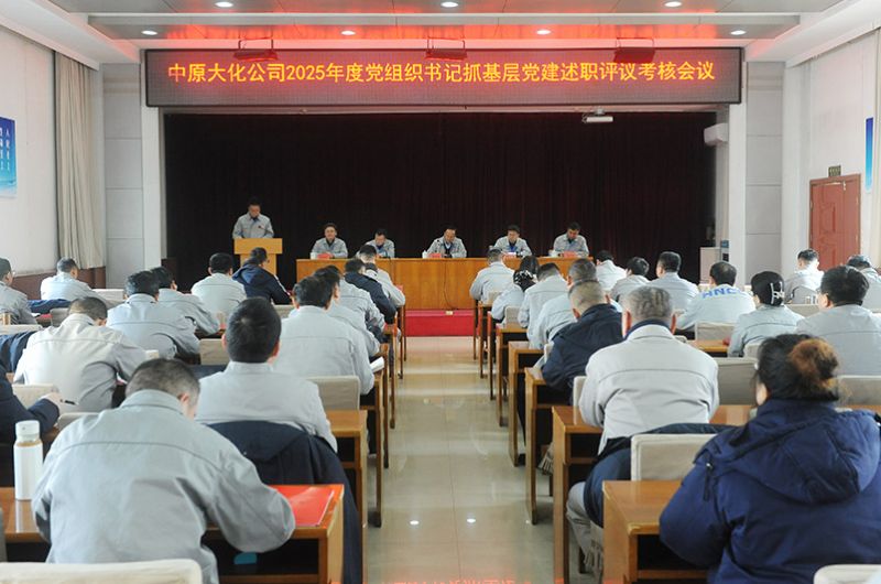 中原mansion88·明升官方网站公司党委召开2025年度党组织书记抓基层党建述职评议查核会议